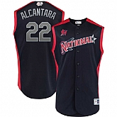 National League 22 Sandy Alcantara Navy 2019 MLB All Star Game Workout Player Jersey Dzhi